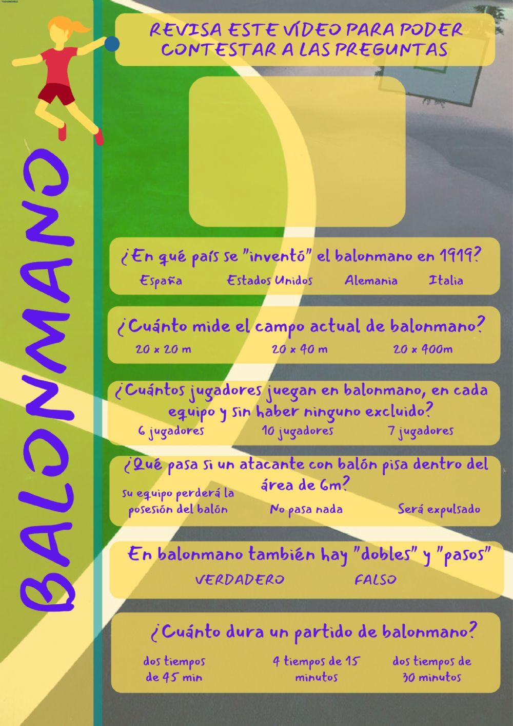 Reto balonmano 3er ciclo