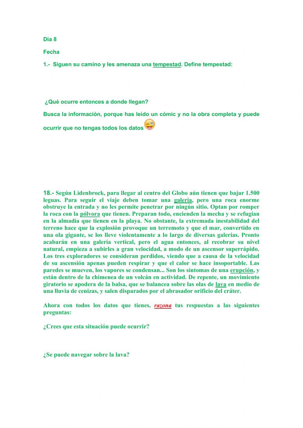 Proyecto viaje al centro de la tierra 8