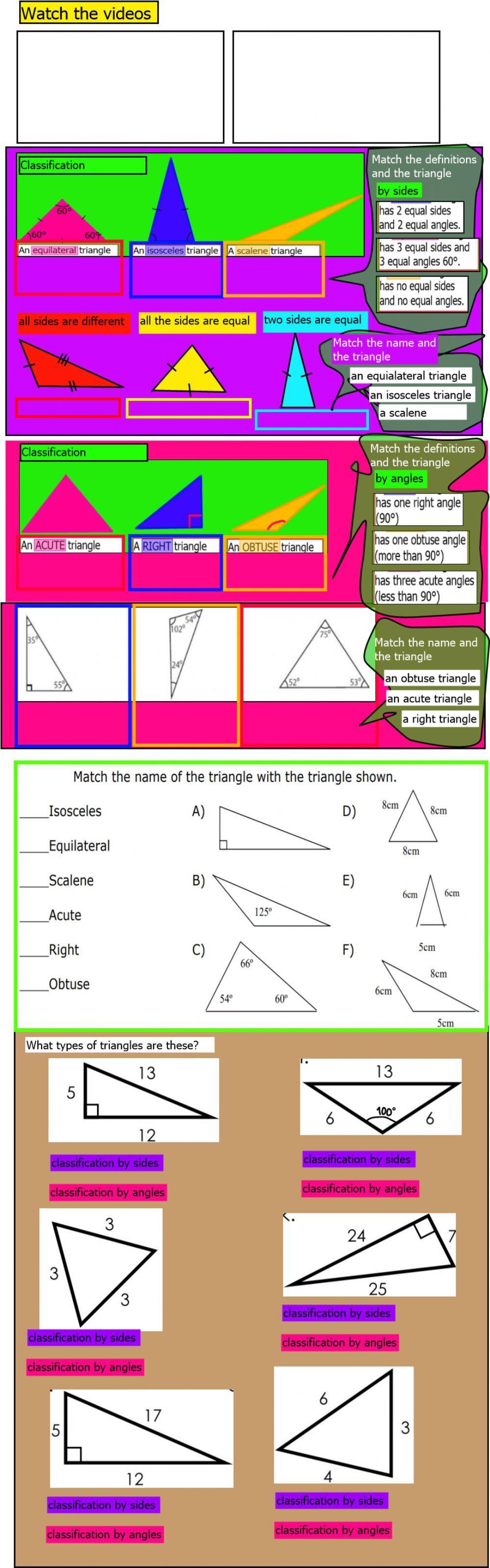 Classification of triangles