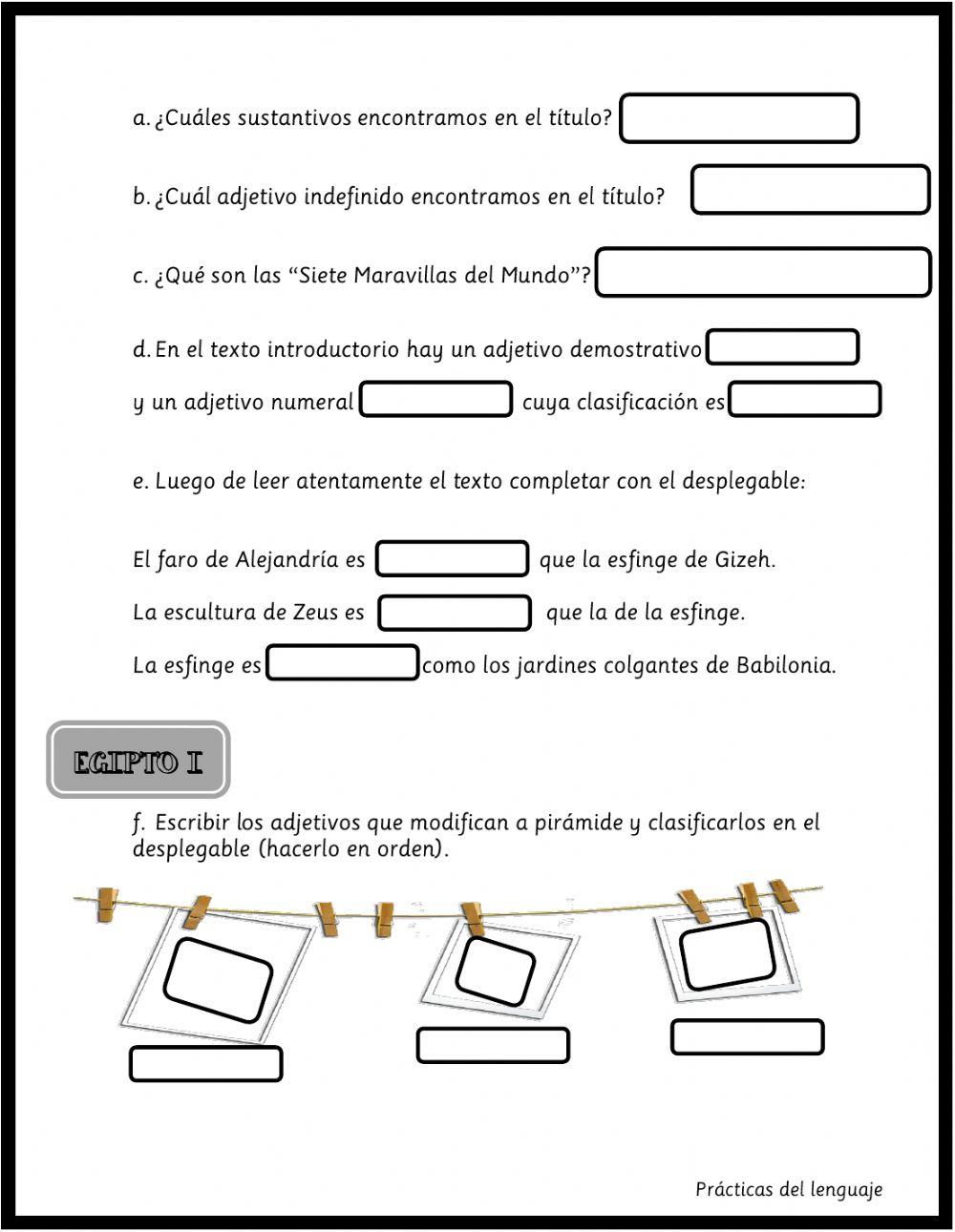 Sustantivo y adjetivo III - Repaso