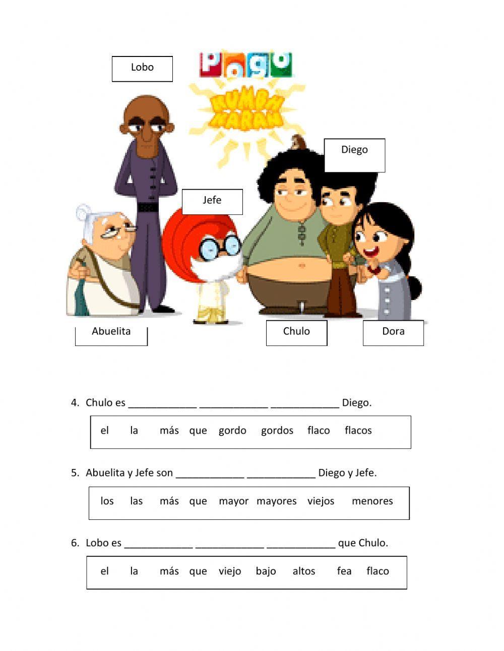 Comparatives and superlatives