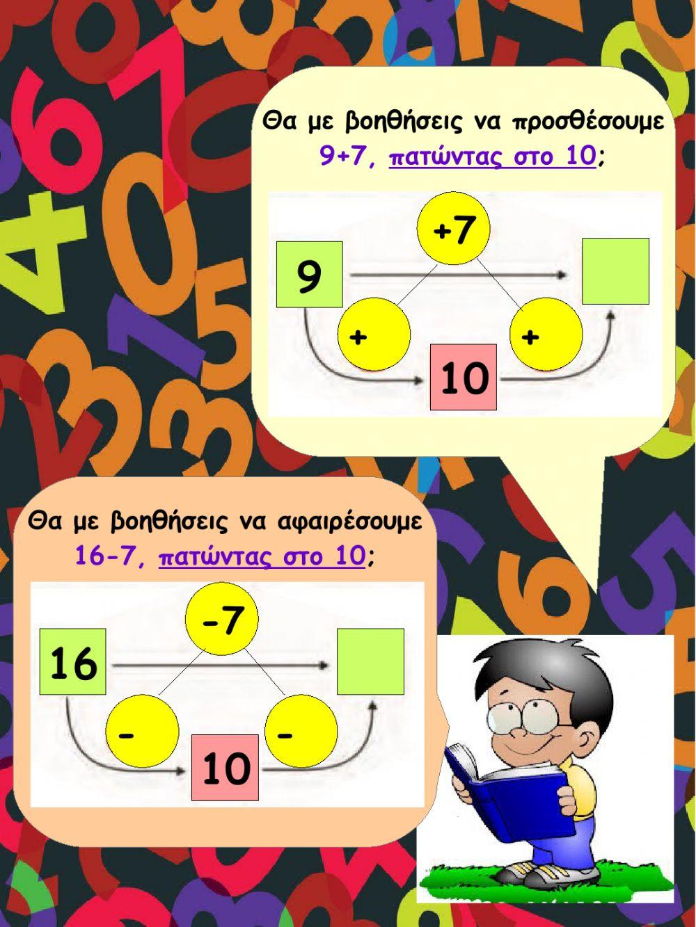 Η πρόσθεση και η αφαίρεση ως αντίστροφες πράξεις