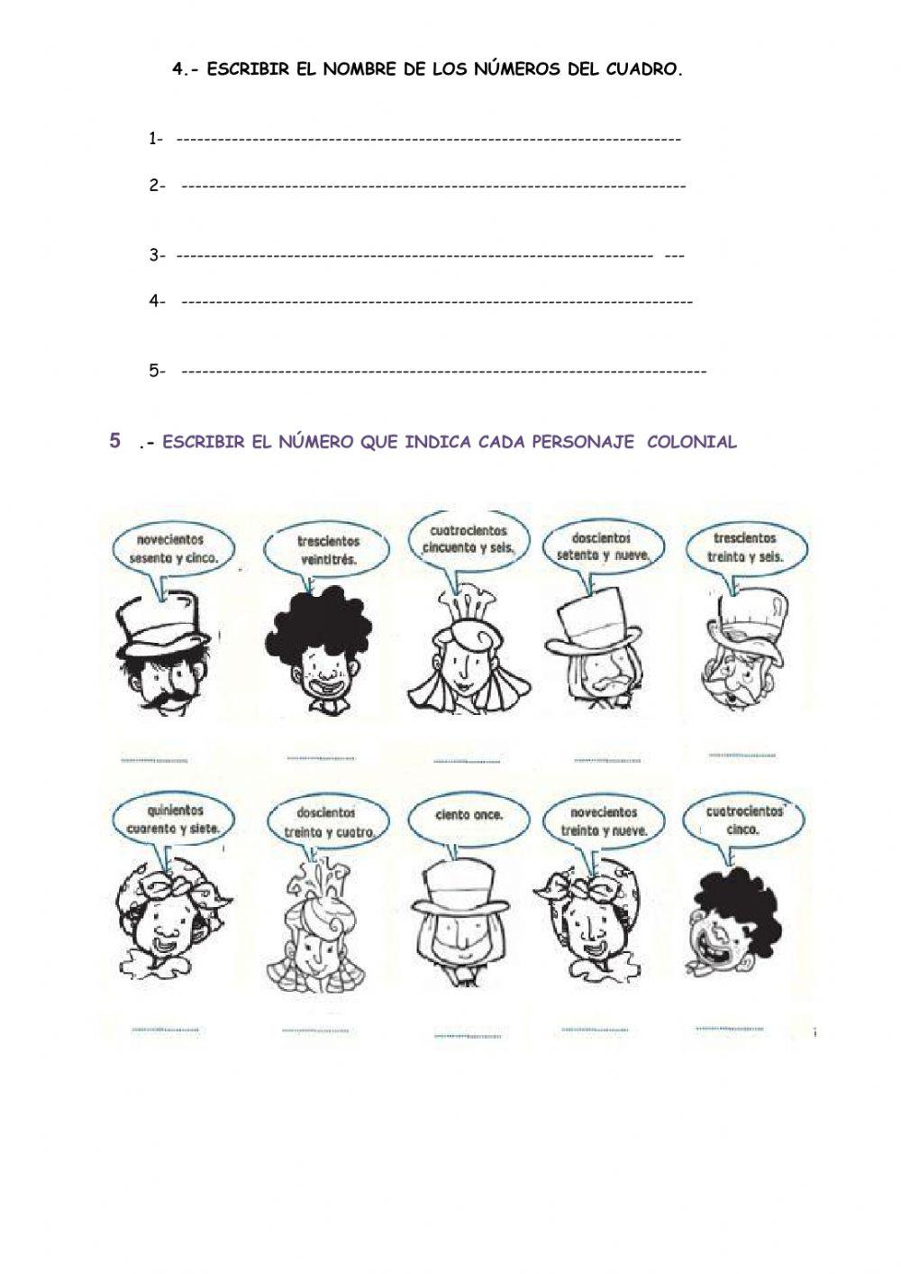 Actividades de la época colonial MATEMATICA