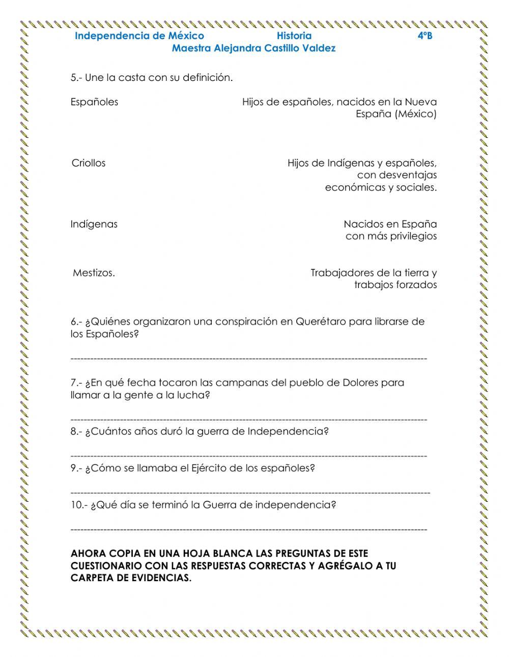 Independencia de mexico