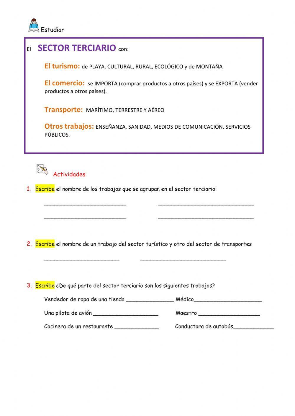Los sectores económicos