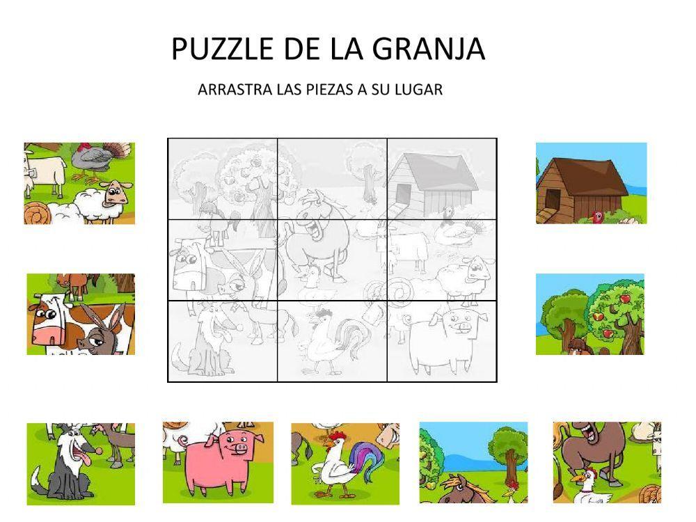 Puzzle granja 9 piezas