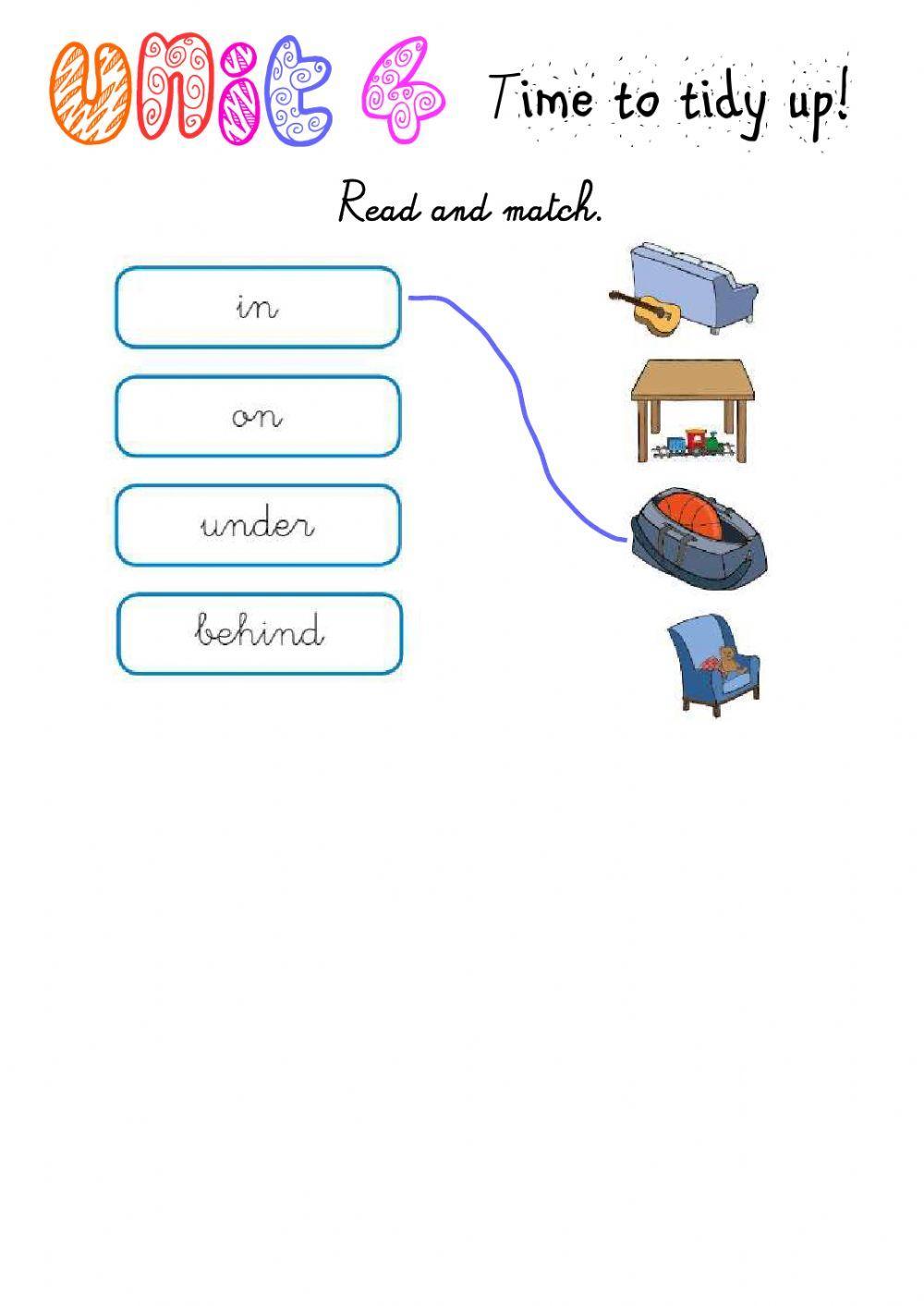 Time to tidy up! Exercises