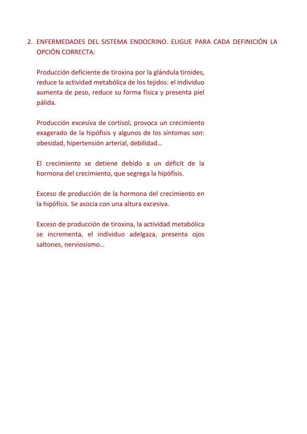 ENFERMEDADES: sistemas nervioso y endocrino