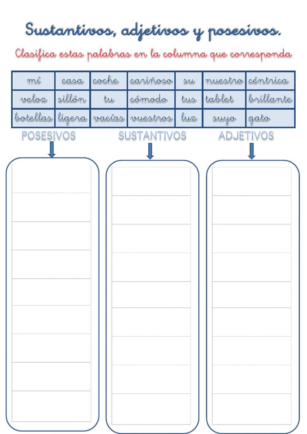 Clasificación de las palabras2