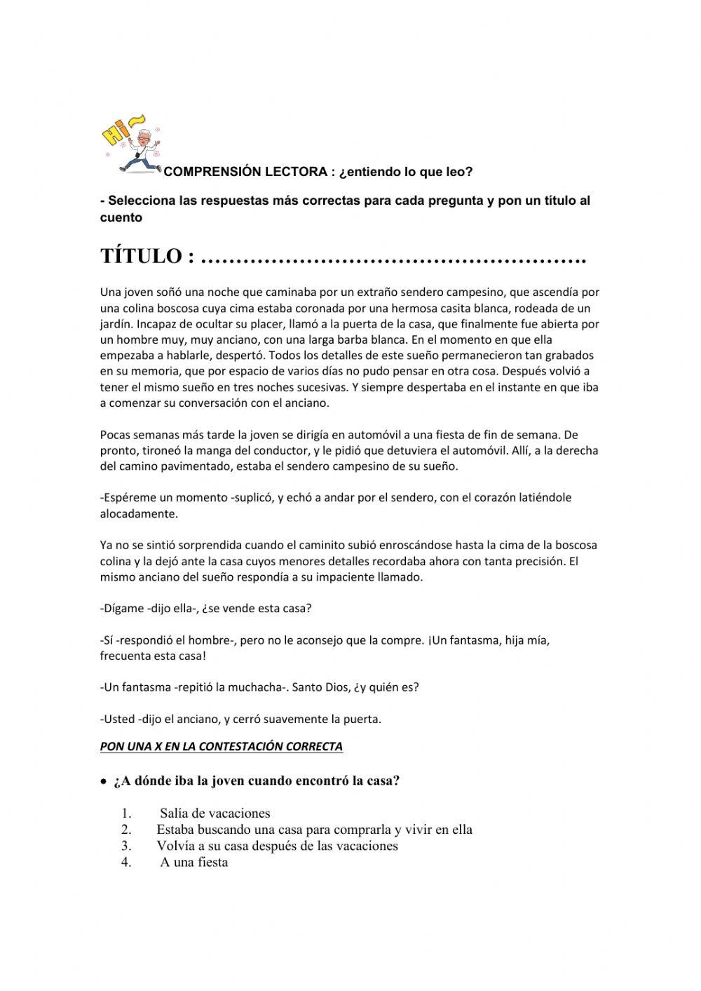 Comprensión lectora