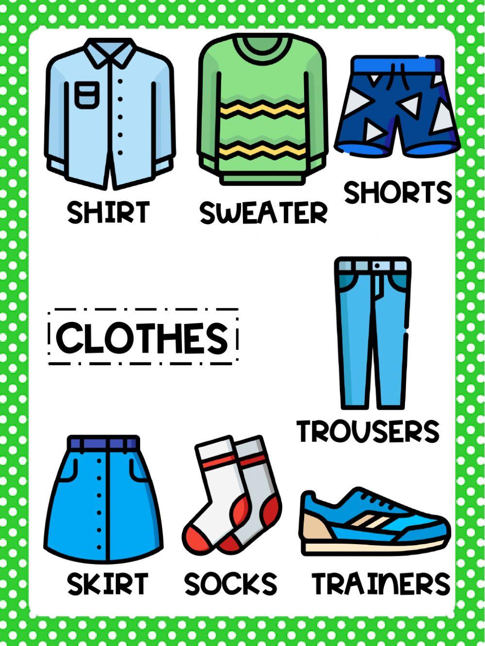 Clothes poster Clothes poster