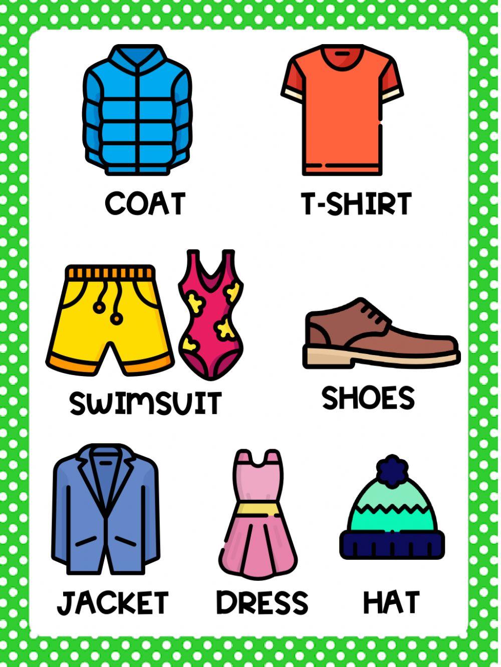 Clothes poster Clothes poster
