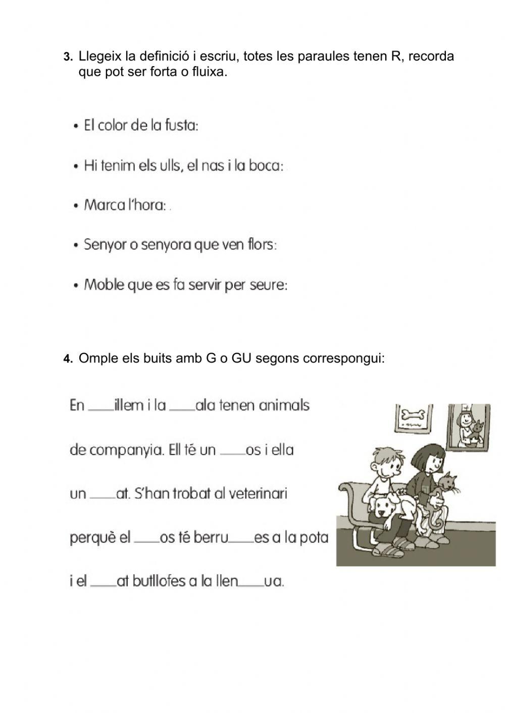 Activitats d'ortografia