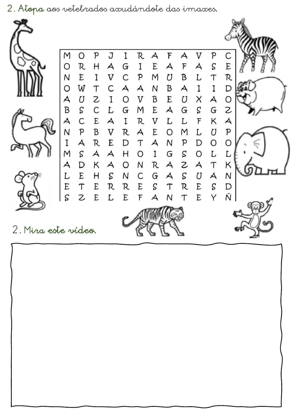 Ficha 1. Vertebrados