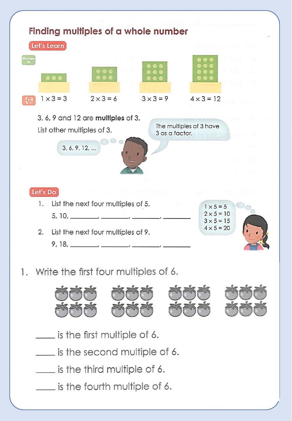 Factoring and Multiples