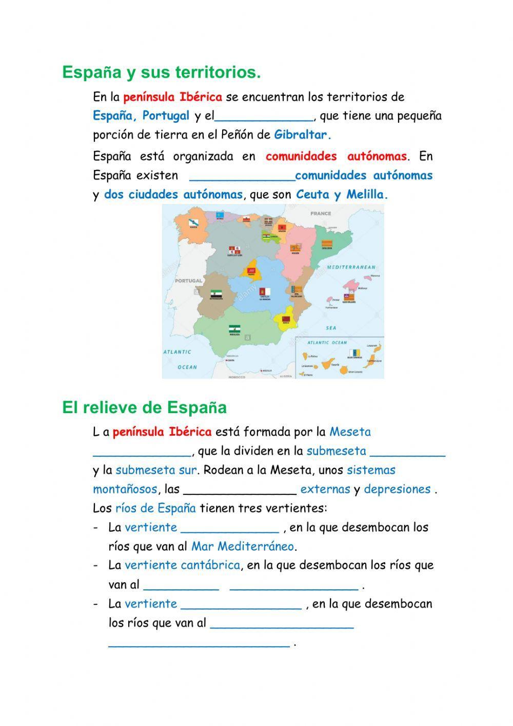 Resumen España y sus territorios