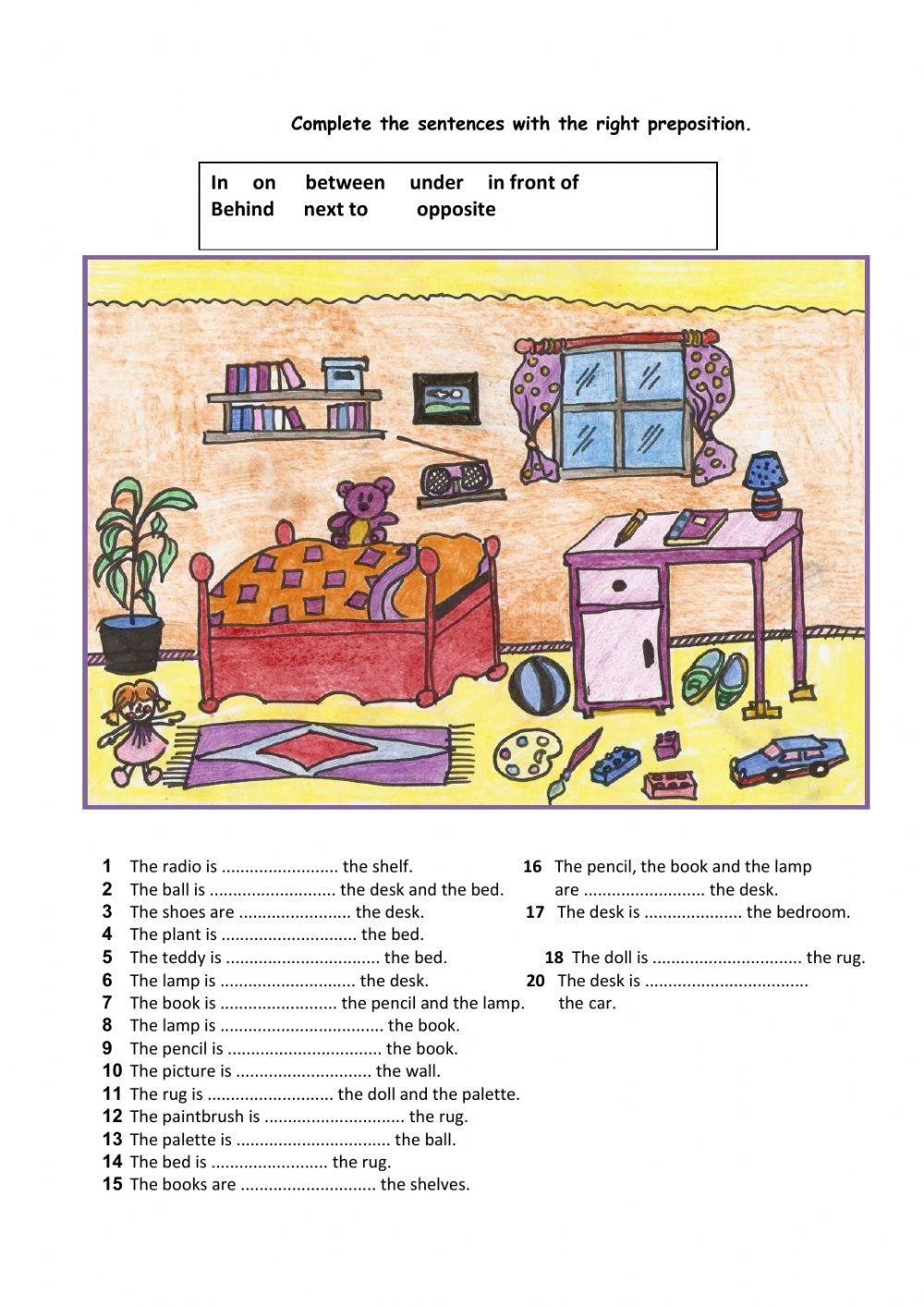 Prepositions of place