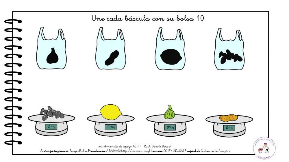 Las frutas: relaciona fondo-figura 10