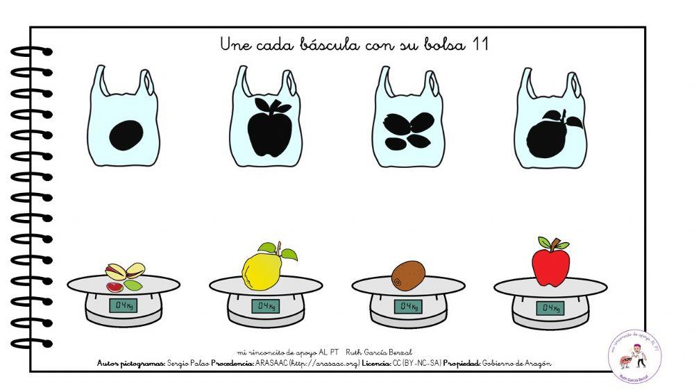 Las frutas: relaciona fondo-figura 11