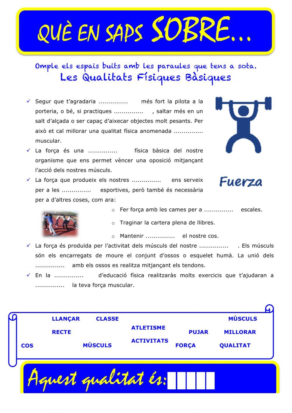 Que saps sobre... QFB-Força