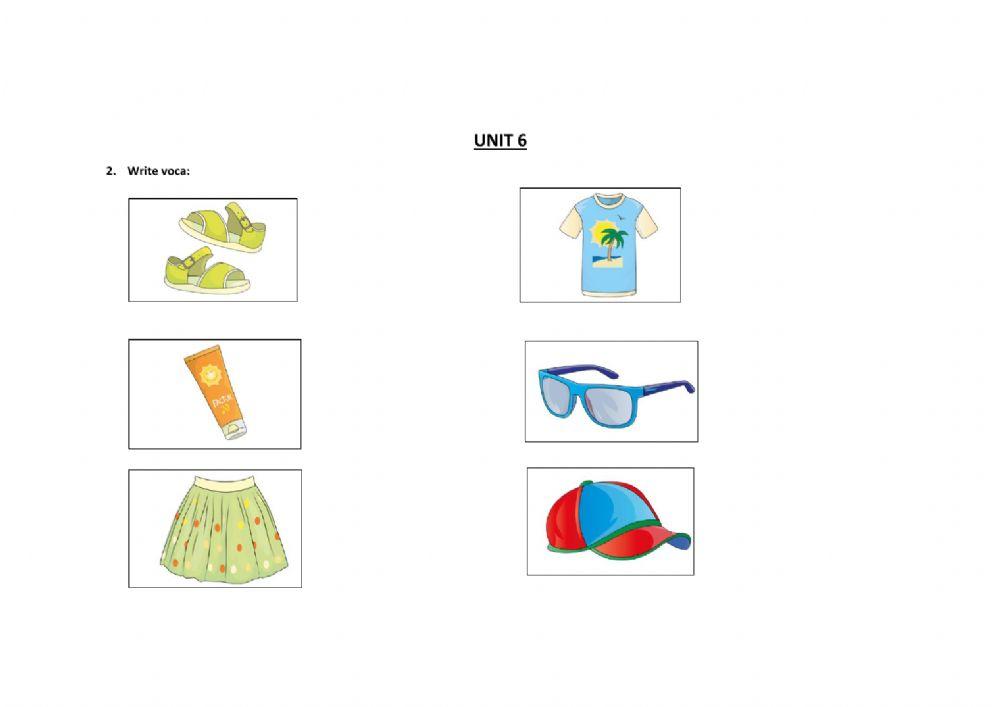 Voca Unit 5 and Unit 6