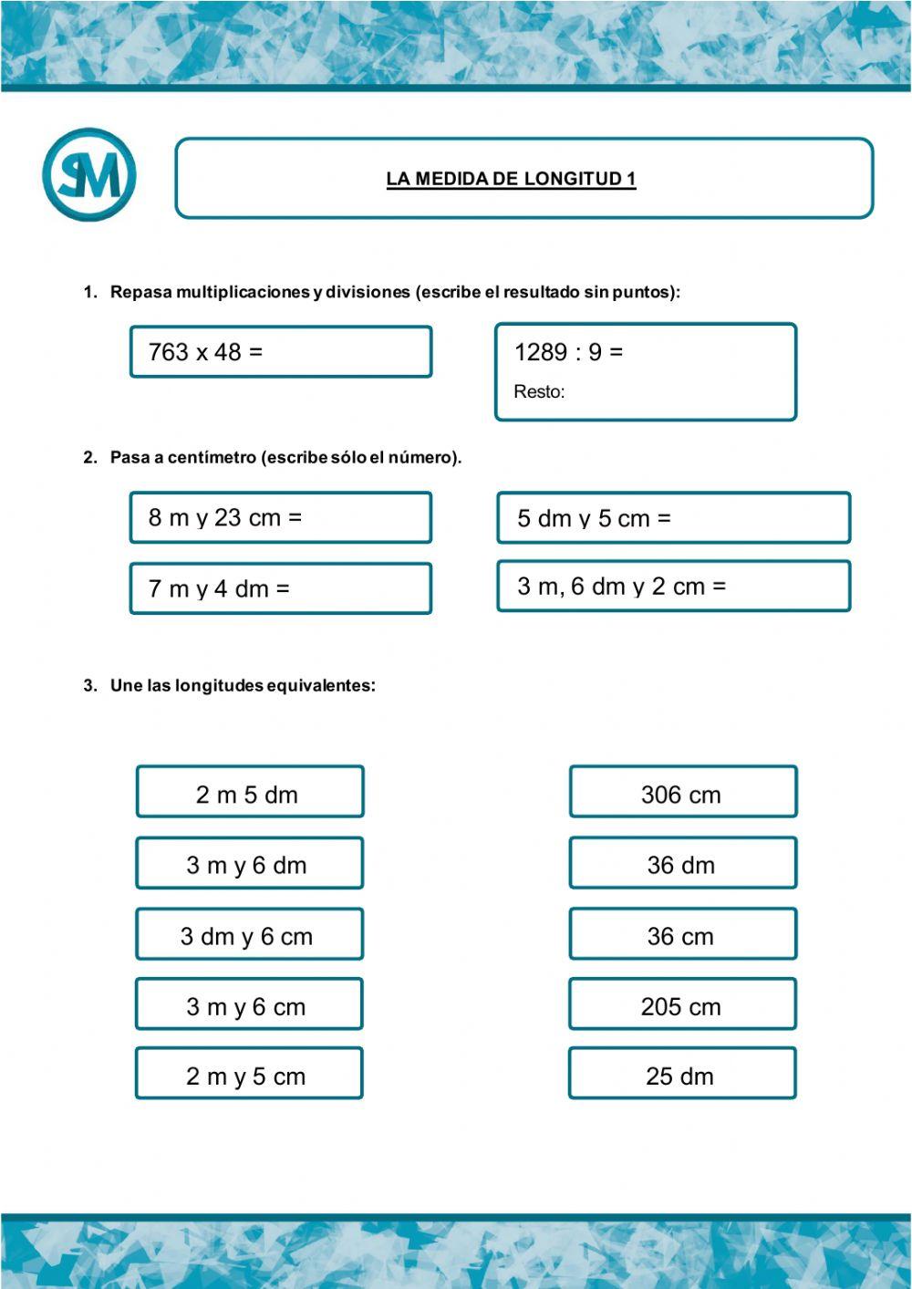 Medida de longitud 1