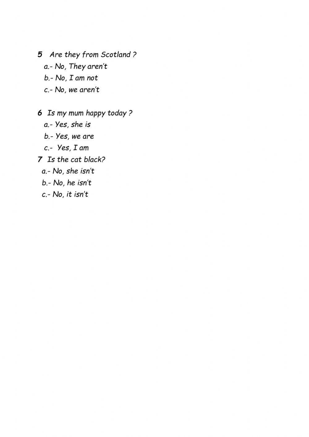 To be (Interrogative)