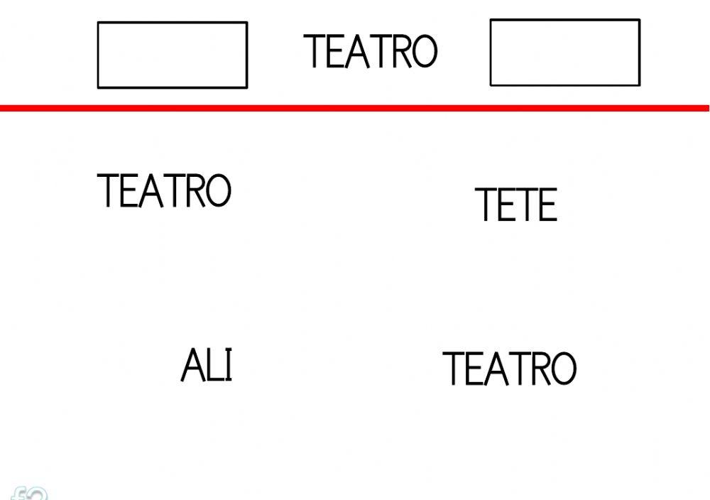 Identificar palabras igual al modelo Identificar palabras igual al modelo