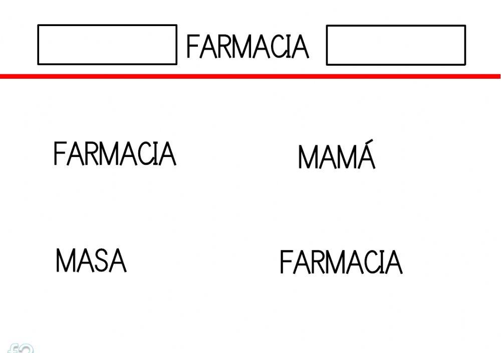 Identificar palabras igual al modelo Identificar palabras igual al modelo