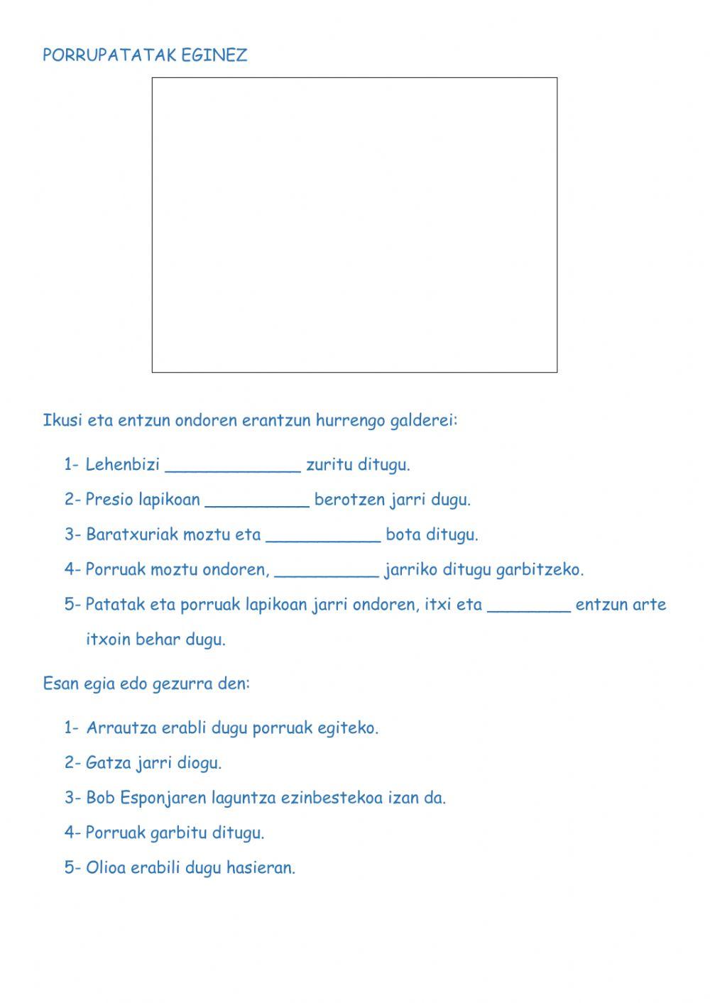 Porrupatatak eginez