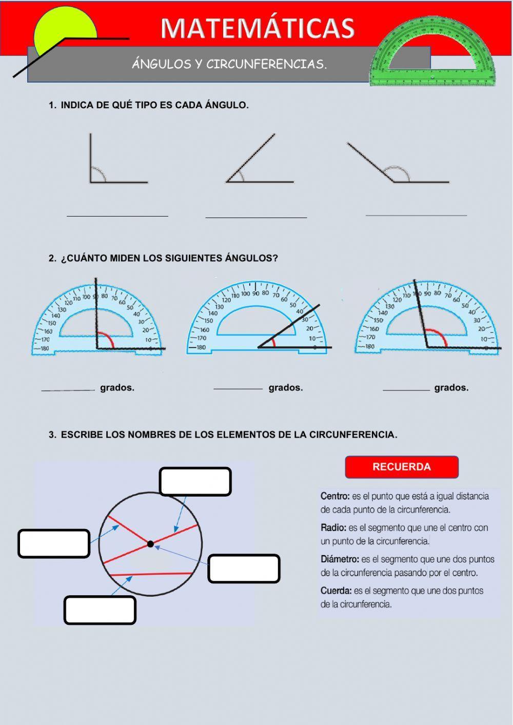Ángulos y circunferencias