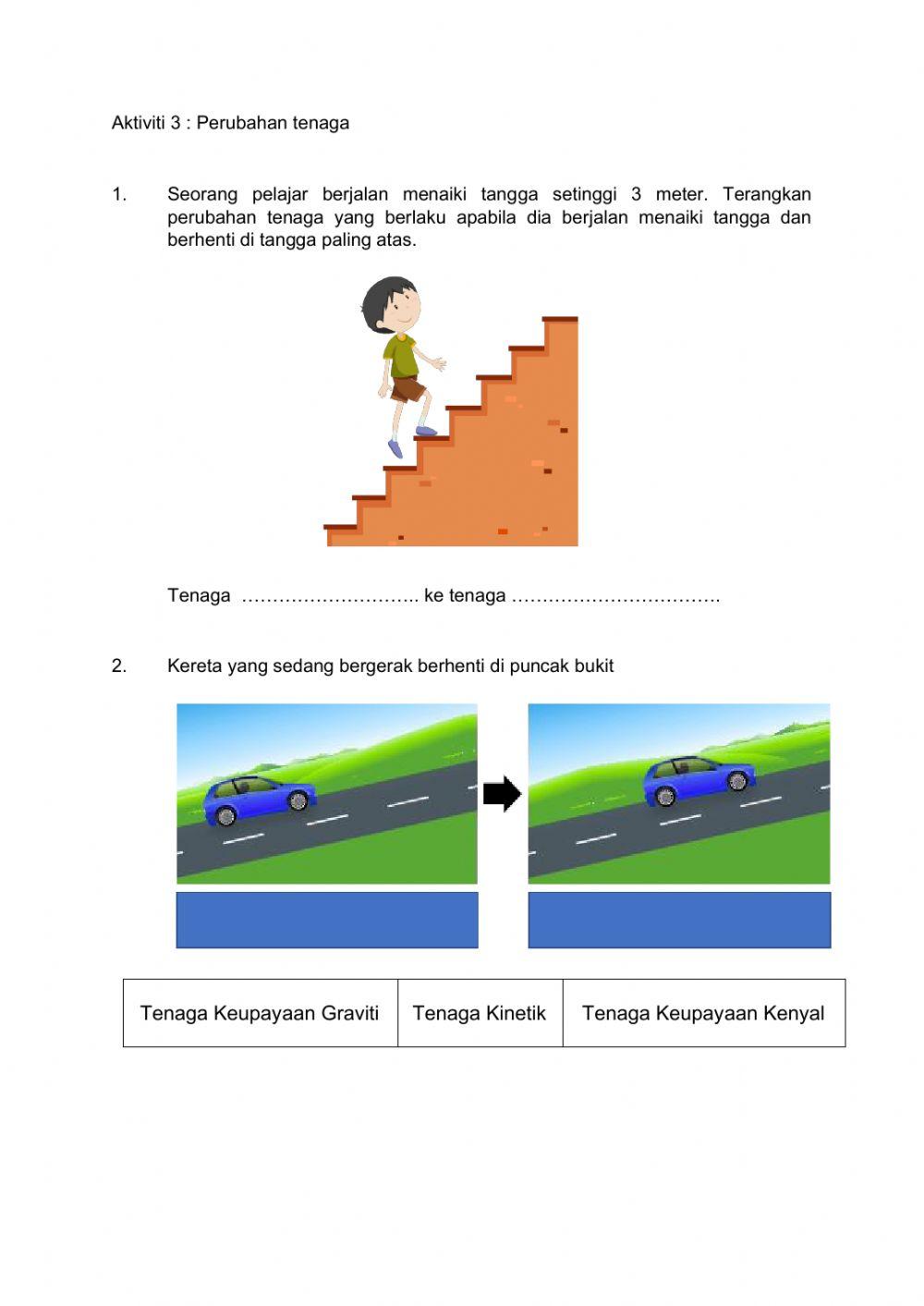 Tenaga Keupayaan dan Tenaga Kinetik