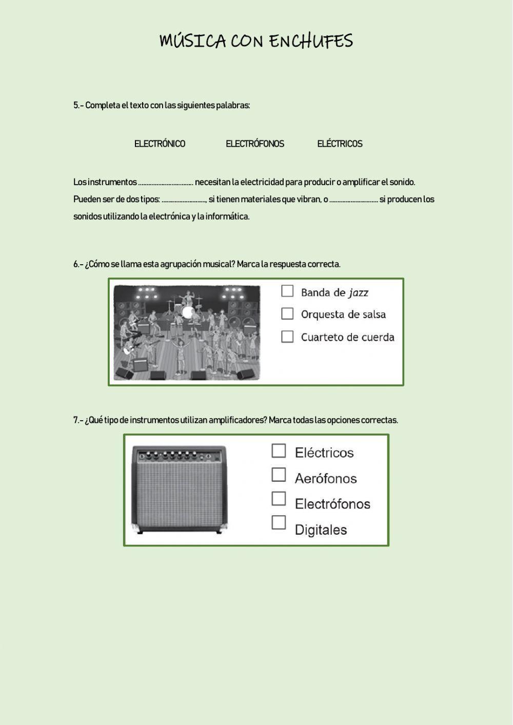 Música con enchufes