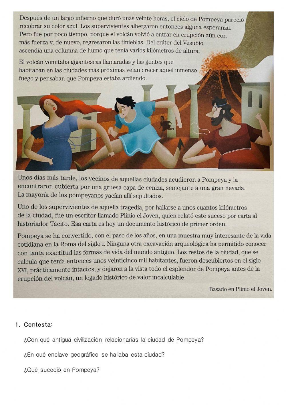 C. LECTORA- LA ERUPCIÓN DEL VESUBIO C. LECTORA- LA ERUPCIÓN DEL VESUBIO