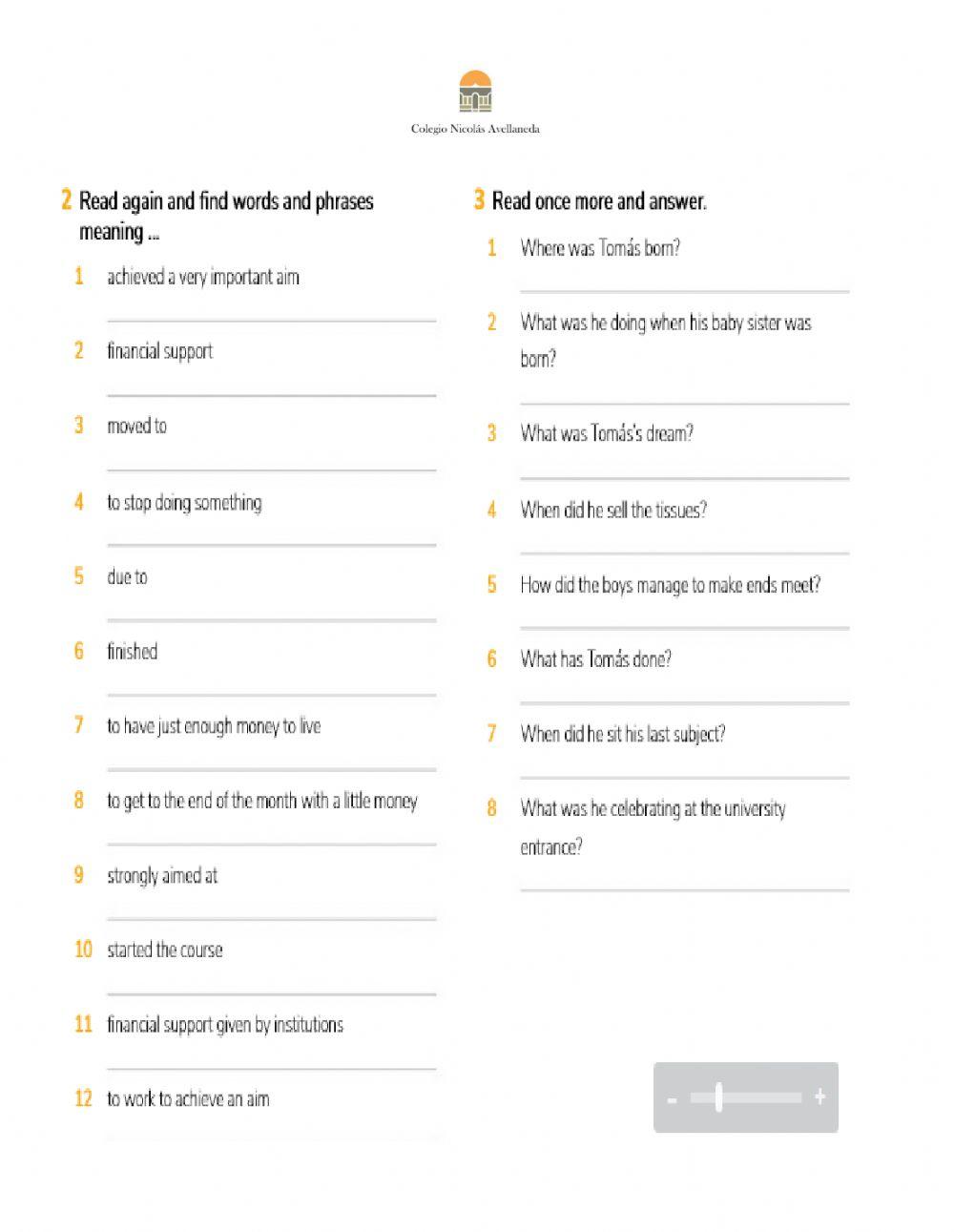 Reading Comprehension