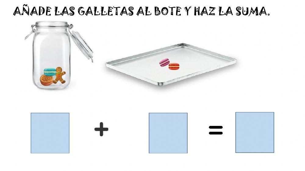 Sumas con galletas hasta 6