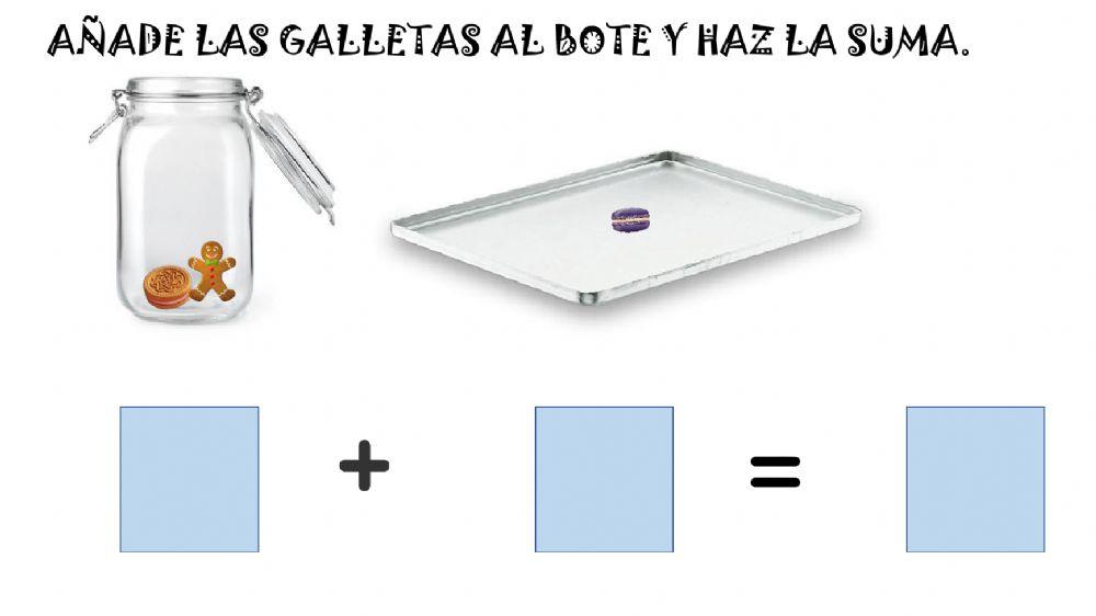 Sumas con galletas hasta 6