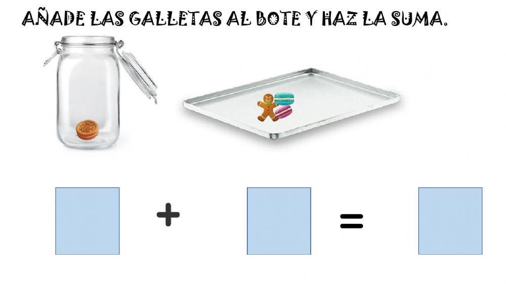 Sumas con galletas hasta 6