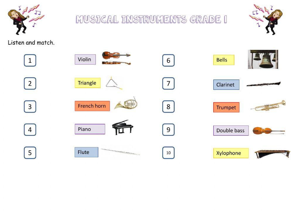 Musical instruments Grade 1