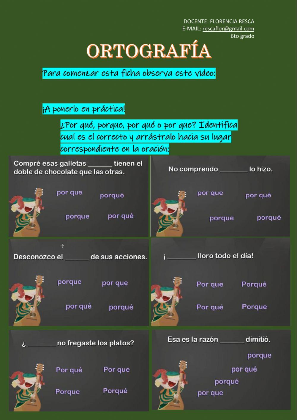 Ortografia ¿por qué?