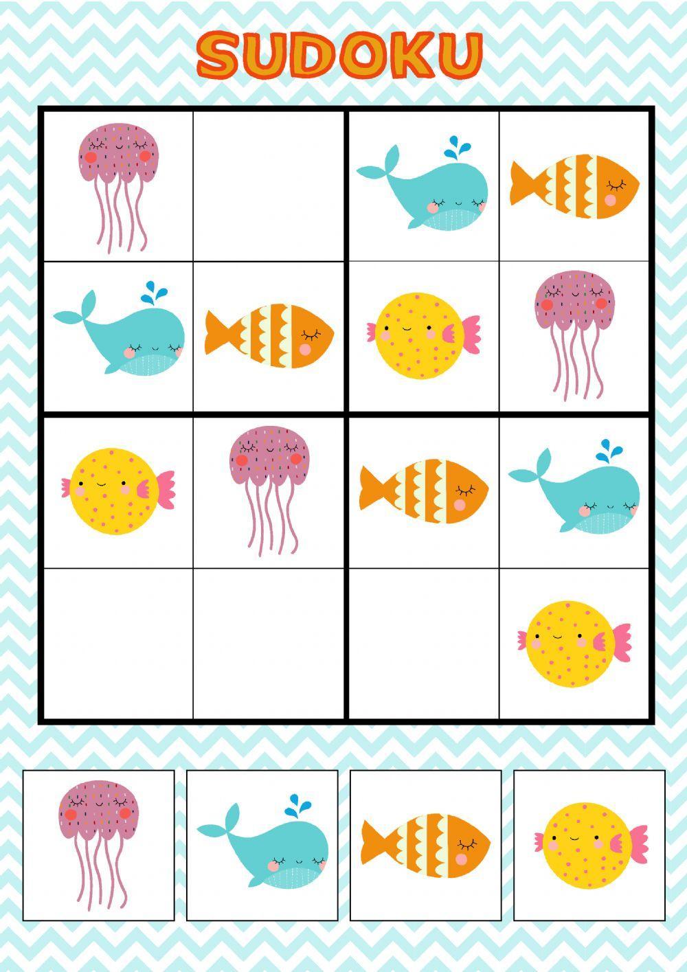 Sudoku animales marinos 2