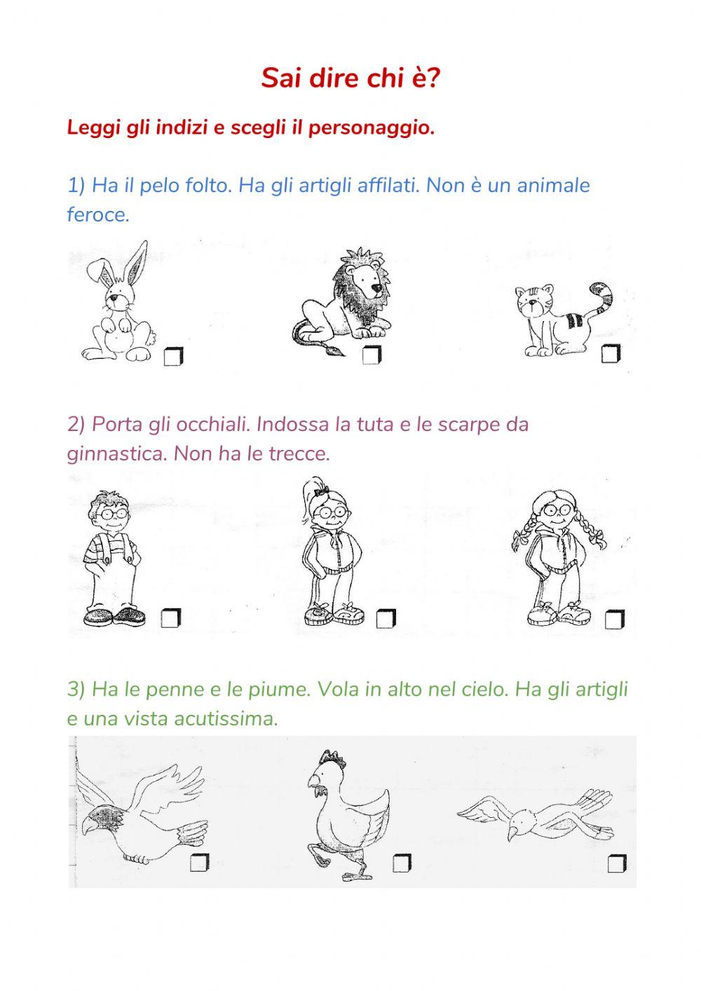 Sai dire chi è? Sai dire chi è?
