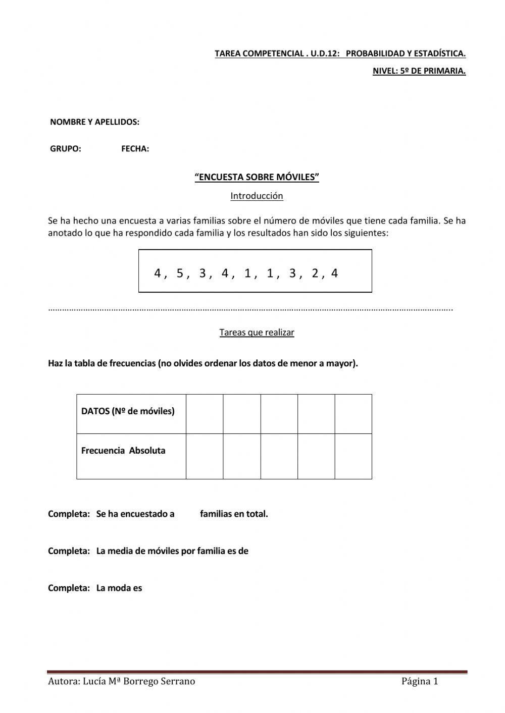 Probabilidad,media y moda