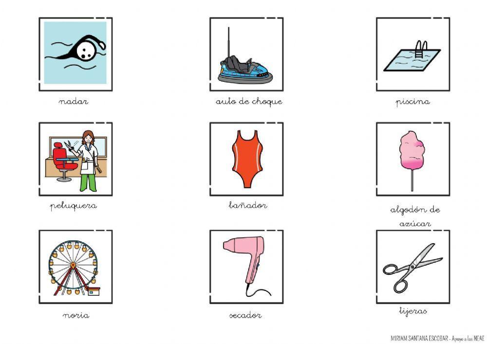 RAZONAMIENTO LÓGICO. Une las 3 imágenes que tengan relación
