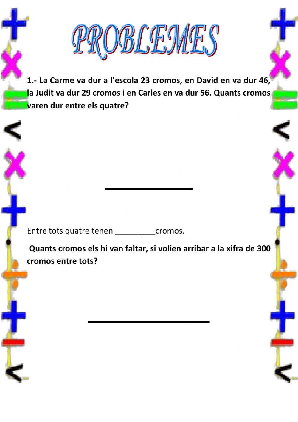 Problemes matemàtics