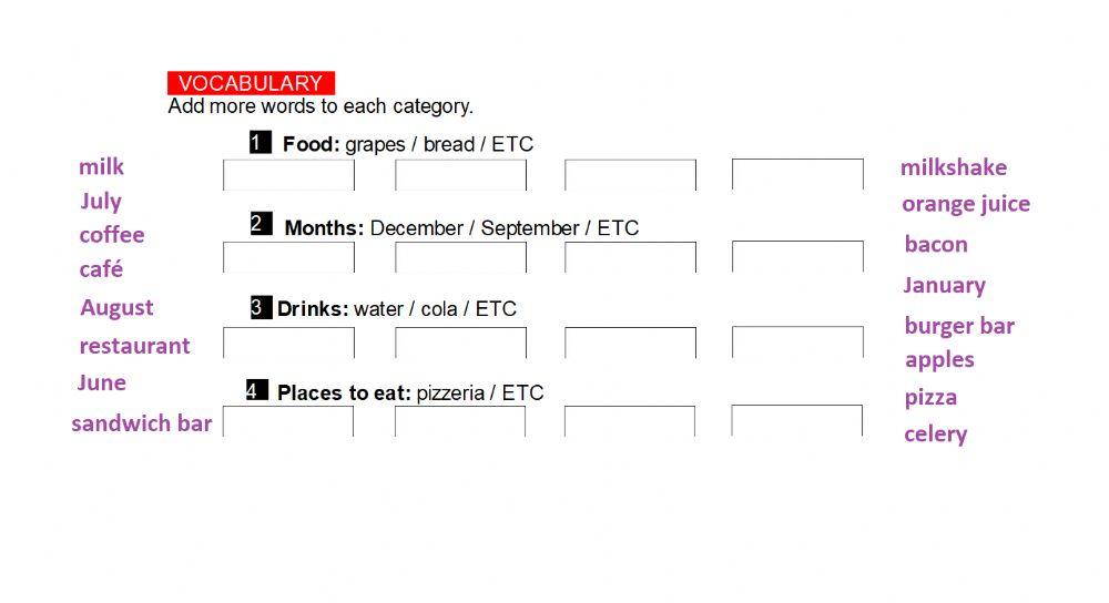 Vocabulary Revision 1