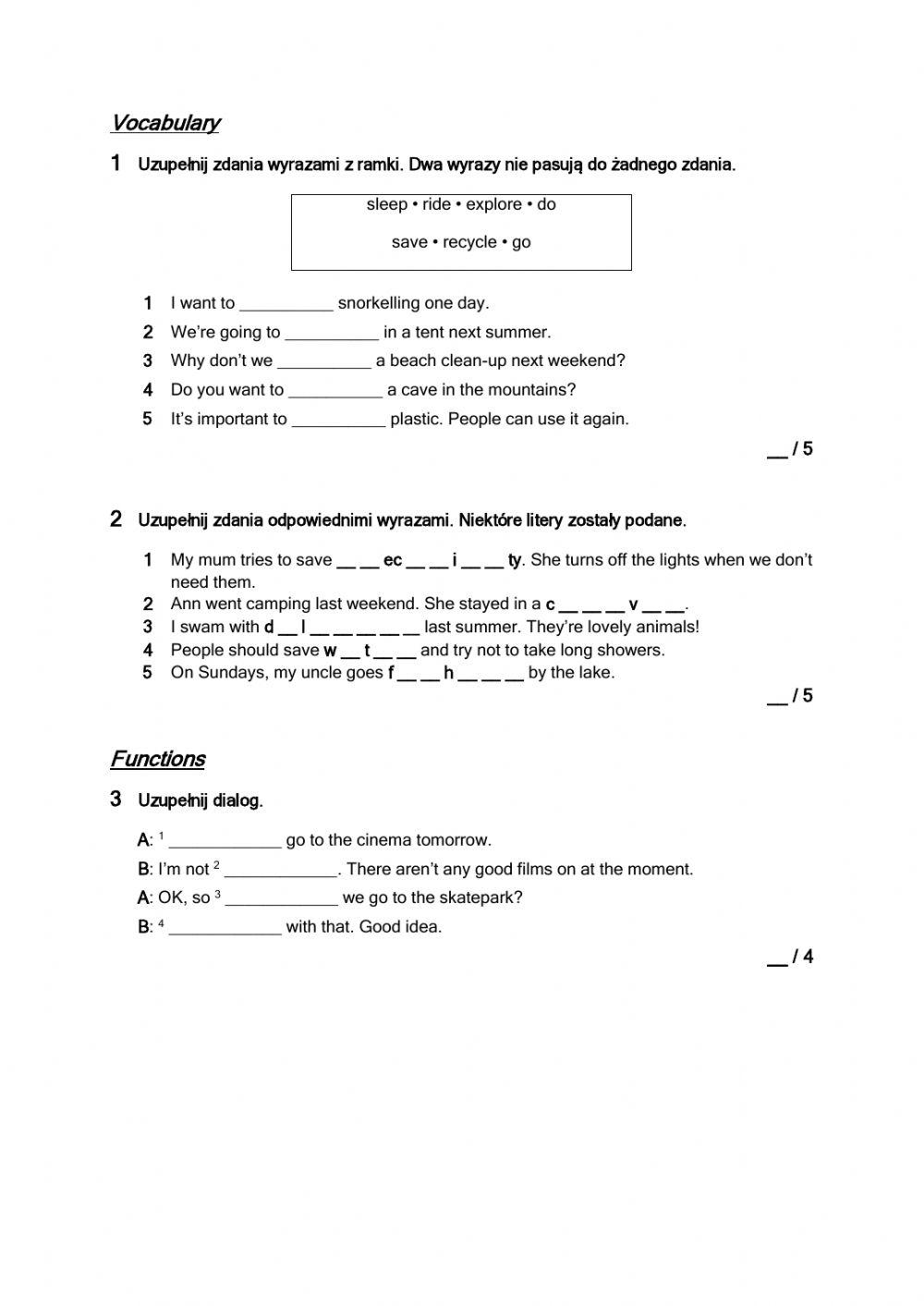 BRAINY 6 UNIT 8 TEST