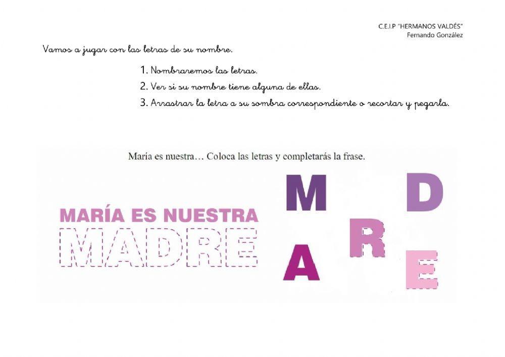 María, madre de todos.