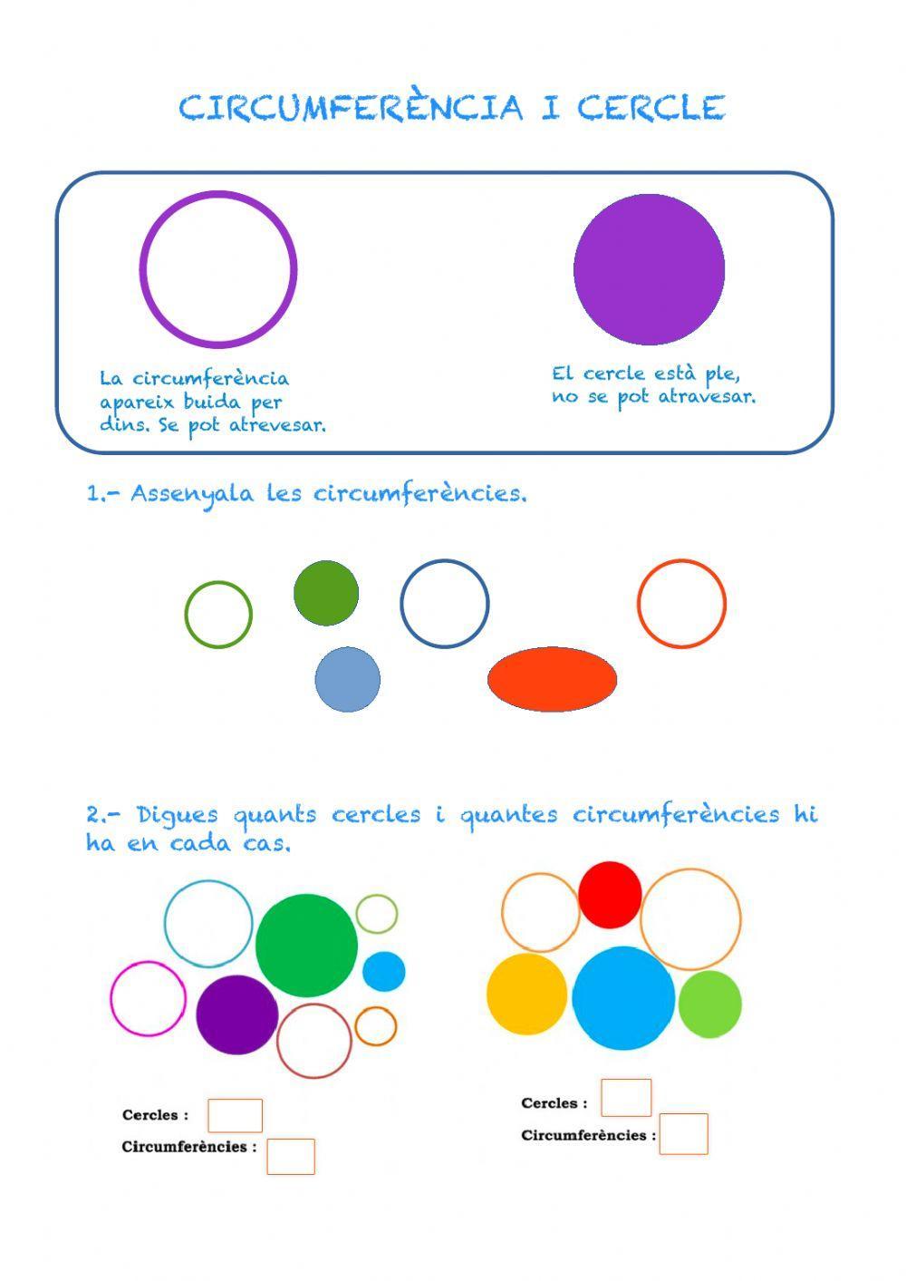 Circumferència i Cercle