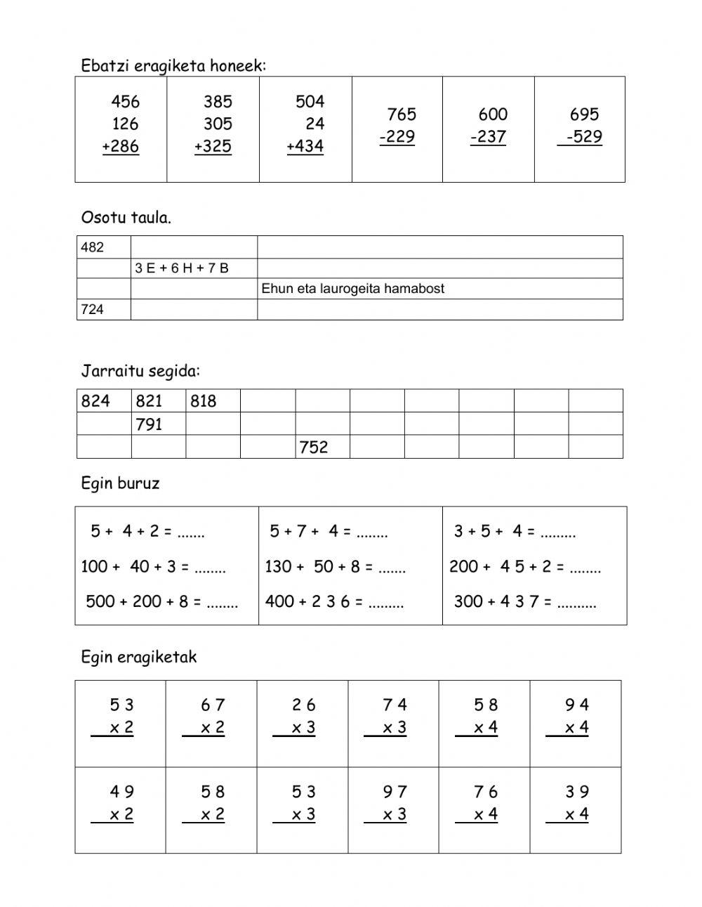 Matematikako  bakarlana 2